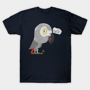 Funny african grey parrot T-Shirt